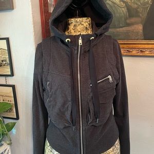Lululemon Grey Full Zip Hoodie Large